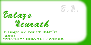 balazs meurath business card